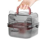 Small Animal Transporter Two Tier Habitat Enclosure | Transport box for small animals for trips, camping, vet visits and road trips