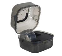 Small Animal Travel Carrier Cage Double Layer Abs Black