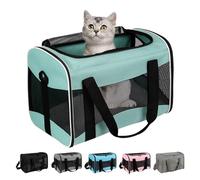 Small Animal Travel, Carrier for Hedgehog Rat Parrot Bird Guinea Pig, Lizards Carrier, Soft Sided Travel Carrier Portable Guinea Pig Up to 10 Lbs (15 * 10 * 10, Green)