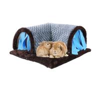Small Animal Tunnel - 35 x 35 x 15 cm, Cosy Cotton Habitat, Hamster Playground, Removable Toy | Warm Bed Enrichment House for Gerbil, Chinchilla, Hedgehog, Exercise Activity