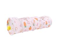 Small Animal Tunnel | Indoor Pet Exercise Pipe - Folding Bunny Tunnel Portable Rabbits Toys with Play Ball For Guinea Pigs, Hamster, Ferret, Kittens, Hedgehogs