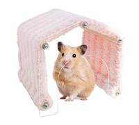 Small Animal Tunnel - Space Saving Soft Plush House | Small Animal Habitat With Acrylic Door | Hedgehog, Chinchilla, Hamster, For Rest, Play And Sum