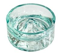 Small Animal Water Bowl 45ml Clear Anti-Slip Iceberg-Themed