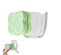 Small Animal Water Feeder Brackets Magnetic Hamster Water Bottle Holder Acrylic Small Animals Bottles Stand for Small Pet Water Bottles Adjustable Base for Hamster Cage Easy to Move/Install (Green)