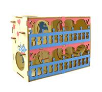 Small Animals Pet Interactive Playing Training Rest Exercise Toy Hamster Maze Wooden Tube Tunnel Cage Seesaw House Swing Hamster Toys For Real Hamsters