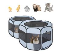 Small Animals Playpen Pop up Small Pet Cage Enclosure Hutch Kennel Tent Chick Run Brooder Box Coop Portable Foldable Outdoor Yard Fence for Kitten Ferret Puppy Guinea Pig Rabbit Hamster Chinchillas