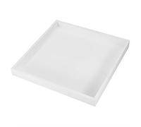 Small Anti Slip Rectangular Tray, Wooden Tea Coffee Snack Food Serving Trays Platters Food Padded Table Organizer Jewelry Vanity Storage Plate Kitchen Cushioned Lap for Eating Dinner Drinks 7.9*7.9in