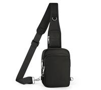 Small Anti Theft Sling Bag with Zipper Lock, RFID Blocking & Water Resistant - Cross Body Chest Shoulder Bag for Men Women, Water Resistant Crossbody Bags for Runner Workout Hiking Cycling Travelling