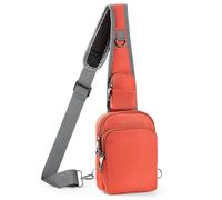 Small Anti Theft Sling Bag with Zipper Lock, RFID Blocking & Water Resistant - Cross Body Chest Shoulder Bag for Men Women, Water Resistant Crossbody Bags for Runner Workout Hiking Cycling Travelling