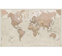 Small Antique World Map (Laminated)