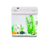 Small Aquarium - 8.66 Inch Aquarium with PC Filter | Compact and Versatile Design - Can Hold Fish, Frogs, Turtles, Jellyfish and Shrimp for Offices and T