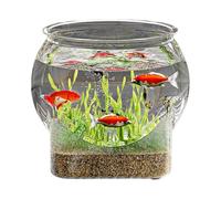 Small Aquarium Fish Bowl Unbreakable Betta Tank Clear Fish Tank Vase Pot for Home Decor Wedding Event Party