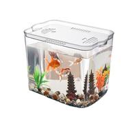 Small Aquarium, Stackable Tank, Fish Bowl, Temporary Space, Turtle Habitat, Versatile Desktop Holder, Sturdy Ideal for Shrimp, Crab, , Tiny Fish 1 715.87 inch