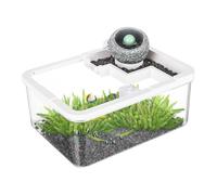 Small Aquariums - Quiet Small Landscape Decor [Silent Internal Pump], Integrated LED Bulb, Compact Acrylic Desktop Housing [ Size], Water Circulation Tank | Betta Shrimp Jellyfish Studio