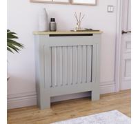 (Small) Arlington Radiator Cover Heating Cabinet Grey Oak
