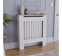 (Small) Arlington Radiator Cover Heating Cabinet White Oak