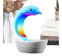 Small Aromatherapy Humidifier - 9.65 Inch Dolphin Cool Mist Diffuser, Cool Mist Aroma Device, 7 Color Led Night Light with 400ml Tank | Bedroom Humidifier for Home Relaxation Sleep Atmosphere Decor