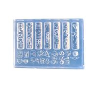 Small Art Accessories Molds Delicate Shape Nails Designing Moulds Nails Embellishment Molds for Delicate Manicure Designs Reusable Nail Art Silicone Mold