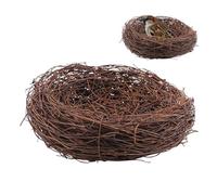 Small Artificial Bird Nest - Rattan, 17.91 x 5.91 x 1.97 Inches Bird Nests, Moisture Absorption, Heat | Simulation Natural Aesthetics, Decorative Paradise for Easter, Home Decoration, Gardens, E