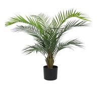 Small Artificial Butterfly Palm Tree in Black Pot - Indoor/Outdoor Fake Palm - Blooming Artificial (1)