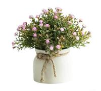 Small Artificial Plants 20cm for Home Decor(Pink)