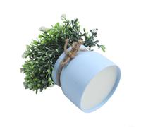 Small Artificial Plants 20cm for Home Decor(White)