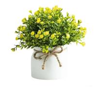 Small Artificial Plants 20cm for Home Decor(Yellow)
