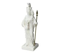 Small Athena Minerva Greek Roman Goddess Cast Alabaster Sculpture Statue 16 cm