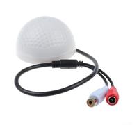Small Audio Pickup Mic for CCTV Security Systems Compatible with For AHD DVR and IP Cameras