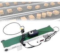 Small Automatic Conveyor Belt for Desktop, Adjustable Speed Cargo Lane with Counter, Efficient Material Handling System for Office & Warehouse Use