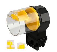 Small Automatic Fish Feeder - Compact Auto Food Dispenser, Programmable Portion Controller for Aquariums and Ponds | Battery-Operated Vacation Feeder for Betta, Shrimp, Reptiles