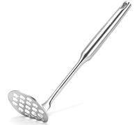 Small Avocado Masher - Stainless Steel Potato Masher，Mashed Potato Masher Kitchen Tool，Heavy Duty，8.7" Mini Bean Smasher for Vegetables & Fruits - Effortless Guacamole Preparation, Dishwasher Safe