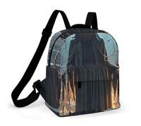 Small Backpack for Women Lightweight Backpack Purse Casual Daypack Ghosts Haunt The Night Backpacks for Travel Work