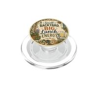 Small Backyard Big Lunch Energy Outdoor Dining Vibes PopSockets PopGrip for MagSafe