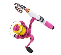 Small Baitcasting Rod Combo-Travel Telescopic Fishing Kit Lightweight Design & | Perfect Beginner Gear with Pre-Cummed Reel for Water Fishing, River Travel,