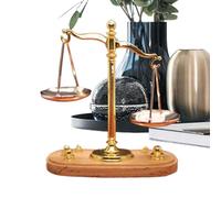 Small Balance Scales | 1:12 Retro Small Doll Houses Decoration | Mini Balance Justice Law Scale Figurine,for Living Room Den Bathrooms Kitchens Nursery Classroom School