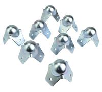 Small Ball Corner Zinc Plated Steel Finish - Pack of 8