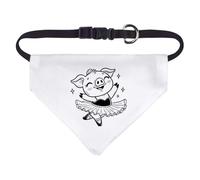 Small 'Ballerina Pig' Dog/Cat/Pet Bandana (PD00062959)