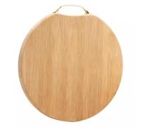 Small Bamboo Cutting Board with Metal HandlePerfect Chopping Block for Kitchen Ideal for Meat Cheese Fruits & Vegetables36cm Durab& Stylish
