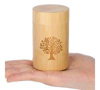 Small Bamboo Scattering Urn Tube for Human Ashes Mini Bamboo Spreading Cremation Tube Urn Keepsake Urn for Adult Male Female Pet Dog Cat Ashes 3.94''x1.97''