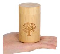 Small Bamboo Scattering Urn Tube for Human Ashes Mini Bamboo Spreading Cremation Tube Urn Keepsake Urns for Adult Male Female Pet Dog Cat Ashes 3.94''x1.97''