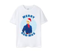 (Small) Barbie Short Sleeved T-Shirt (Mens White)