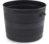 Small Barrel Planter Blacksmith Tub Home and Garden Versatile Flower Pot Gardening Bucket Herb Plant Fruit Pot for Indoor or Outdoor, Garden Container