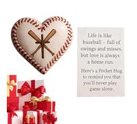 Small Baseball ,Heart-Shaped Encouragement Memorial | Portable Motivation Cards - For Athletes Team Managers Day Match Camps Birthday Themed Holiday Training Camps