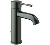 Small Basin Taps Grohe Essence EcoJoy with pop-up waste set Brushed Hard Graphite