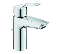 Small Basin Taps Grohe Eurosmart EcoJoy with pop-up waste set Chrome