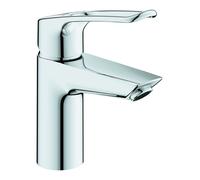 Small Basin Taps Grohe Eurosmart with Push-Open waste set and open lever Chrome