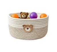 Small Basket - Woven Baskets for Storage,Cotton Organizer Bin Decorative Box for Birthday Baby Shower Raffle Fundraiser Holiday