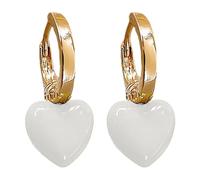 Small Batch Heart Shaped Ear Clips With A Cool Aesthetic And Retro Versatile Stylish Earrings For All Occasions Simple Earrings Silver, Einheitsgröße, Zinc alloy