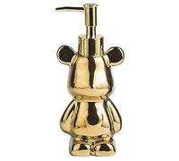 Small Bathroom Soap Dispenser With Pump, Cute Bear-shaped Design, Ceramic Liquid Soap Dispenser (Gold)